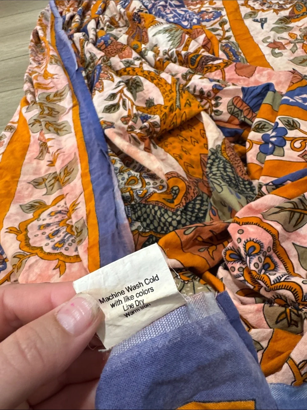 Earthbound Trading Company Tapestry Sheet Peacock Floral Boho Large 80x95inches